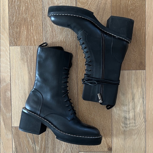 KHAITE Cody Lace-Up Combat Boots - Picture 7 of 12